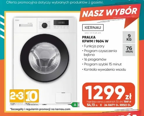 Pralka Kernau Kfwm I 9604W promocja w Max Elektro