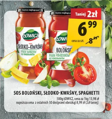 Sos spaghetti Łowicz promocja w Arhelan