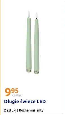 Długie świece LED promocja w Action