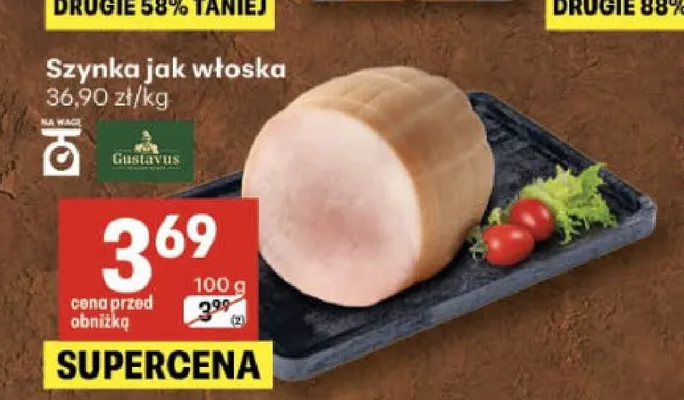 Szynka jak włoska Gustavus promocja w Delikatesy Centrum