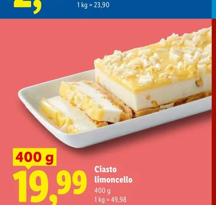 Ciasto limoncello promocja w Lidl