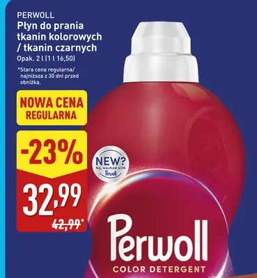 Płyn do prania tkanin czarnych Perwoll promocja w Aldi