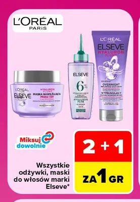 Serum do włosów Elseve Hyaluron Pure promocja w Carrefour