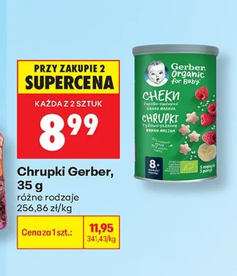 Chrupki Gerber Organic promocja w Biedronka