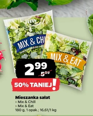 Mieszanka sałat Mix & Eat Z Zieleniaka promocja w Netto