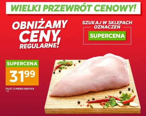 Filet z piersi indyka promocja w Stokrotka