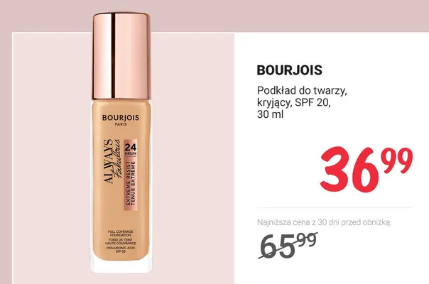 Podkład do twarzy, kryjący, SPF 20, 30ml promocja w Rossmann