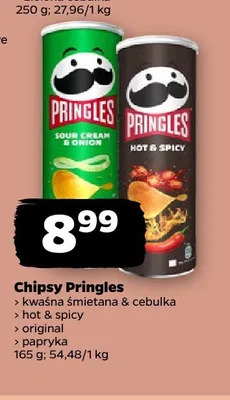 Chipsy Pringles kwaśna śmietana & cebulka promocja w Netto