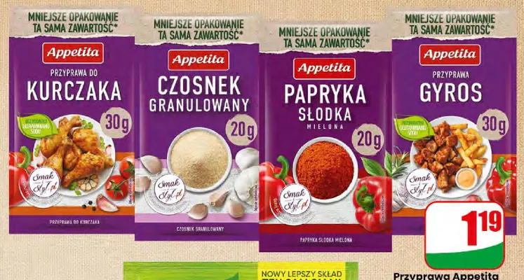 Czosnek granulowany Appetita promocja w Dino