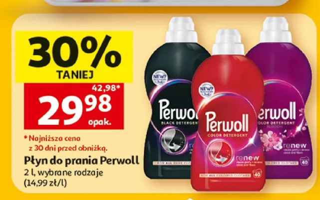 Płyn do prania Perwoll Renew Blossom promocja w Auchan