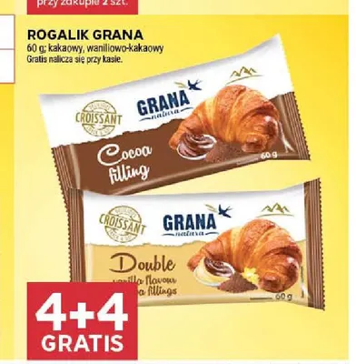 Rogalik Grana kakaowy promocja w Stokrotka