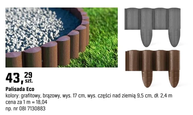 Palisada Eco promocja w OBI