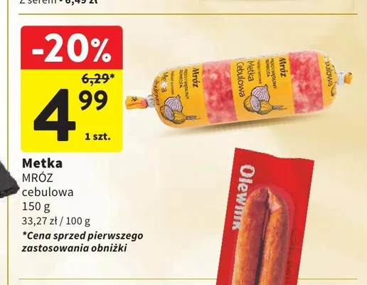 Metka cebulowa Mróz promocja w Intermarche