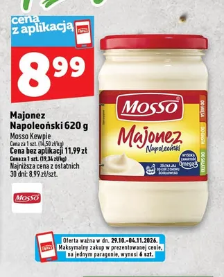 Majonez Napoleoński Mosso promocja w TOPAZ
