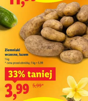Ziemniaki wczesne luzem promocja w Lidl
