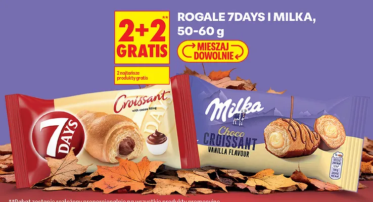 Rogal 7Days Croissant with cocoa filling promocja w Biedronka