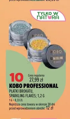 Płatki brokatu Kobo Professional Sparkling Flakes promocja w Drogerie Natura