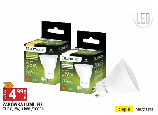 Żarówka LED GU10 Lumiled promocja w Merkury Market