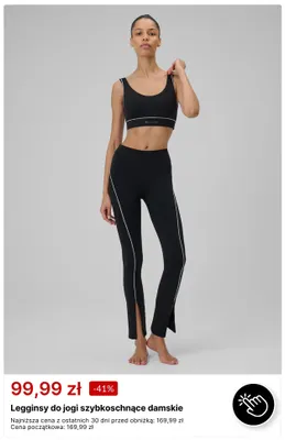 Legginsy do jogi szybkoschnące damskie promocja w 4F