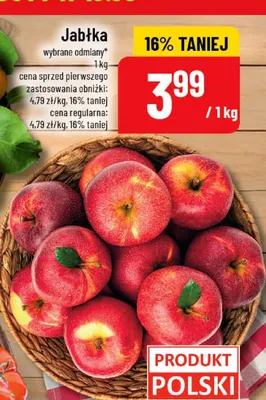 Jabłka polskie promocja w POLOmarket