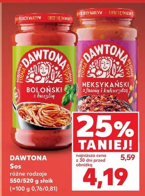 Sos różne rodzaje promocja w Kaufland