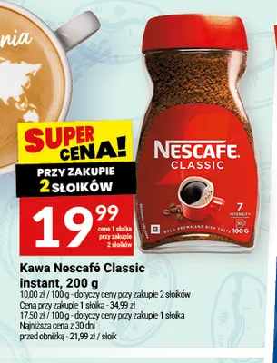 Kawa rozpuszczalna Nescafé Classic instant promocja w Twój Market