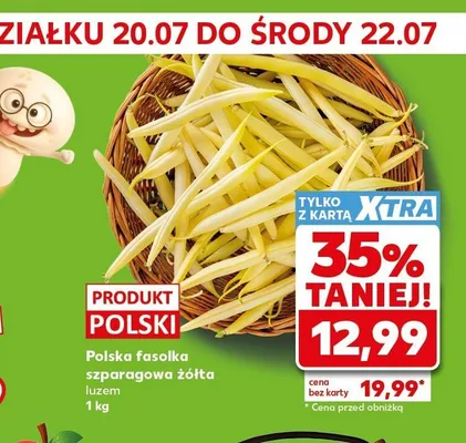 Fasola szparagowa żółta Hortex promocja w Kaufland