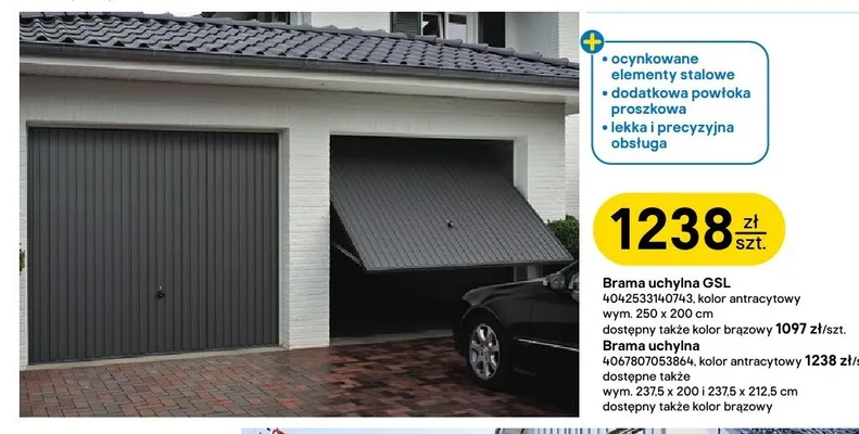 Brama uchylna Hörmann promocja w Castorama