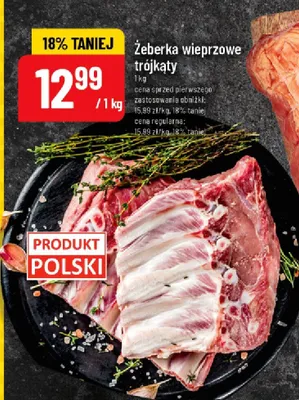 Żeberka wieprzowe trójkąty promocja w POLOmarket