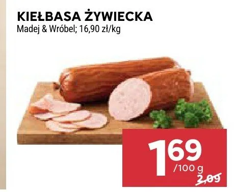 Kiełbasa żywiecka Madej & Wróbel promocja w Stokrotka