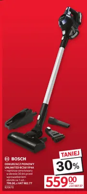 Odkurzacz pionowy Unlimited BCS611P4A Bosch promocja w Selgros