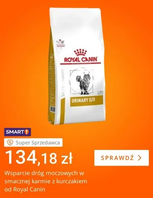 Karma dla kota Royal Canin Veterinary Urinary S/O promocja w Allegro