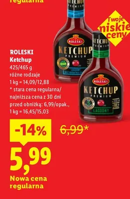 Ketchup Roleski promocja w Lidl
