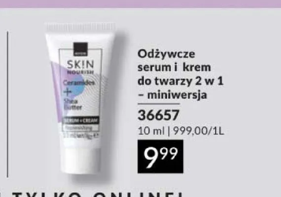 Odżywcze serum i krem do twarzy 2 w 1 Avon SK!N Nourish - miniwersja promocja w AVON