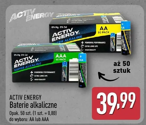 Baterie alkaliczne promocja w Aldi