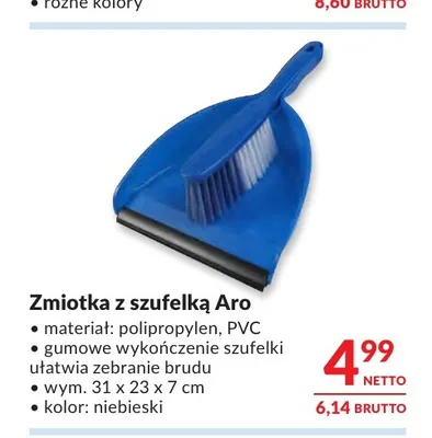 Zmiotka z szufelką Aro promocja w Makro