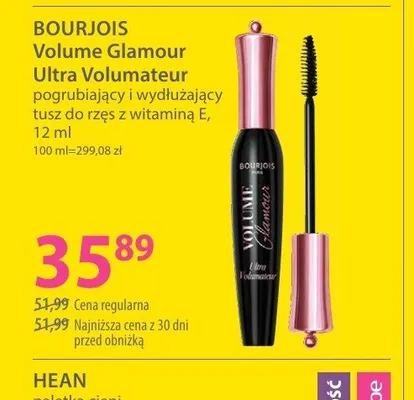 Tusz do rzęs Bourjois Volume Glamour Ultra Volumateur promocja w Hebe