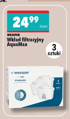 Wkład filtracyjny AquaMax 3-pak WESSPER promocja w Biedronka Home