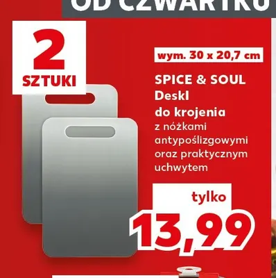 Deski do krojenia 2-pak Spice & Soul promocja w Kaufland