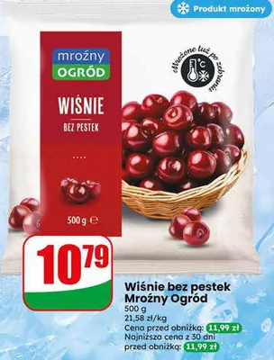 Wiśnie bez pestek mrożone Mroźny Ogród promocja w Dino