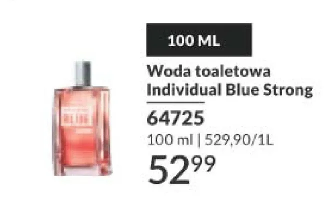 Woda toaletowa Individual Blue Strong promocja w AVON