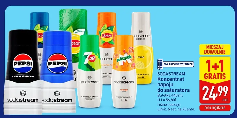 Koncentrat napoju do saturatora Sodastream 7up promocja w Aldi