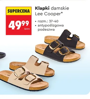 Klapki damskie Lee Cooper promocja w Biedronka