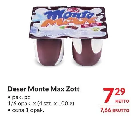 Deser Monte Max Zott promocja w Makro