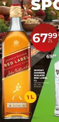 Whisky Johnnie Walker Red Label szkocka blended 40% promocja w Duży Ben