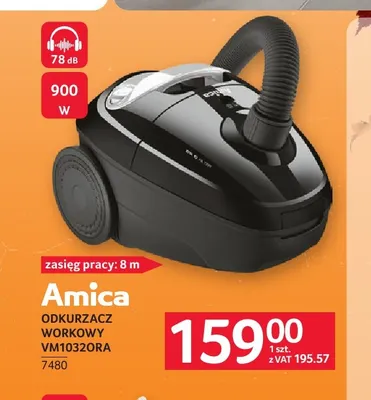 Odkurzacz workowy VM1032ORA Amica promocja w Selgros