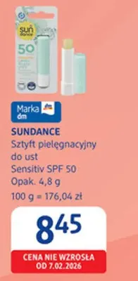 Sztyft pielęgnacyjny do ust Sensitiv SPF 50 promocja w Drogerie DM