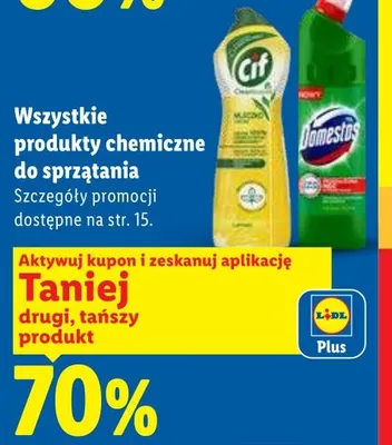 Mleczko do czyszczenia Cif Lemon promocja w Lidl