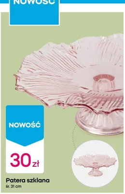 Patera szklana śr. 31 cm promocja w Pepco
