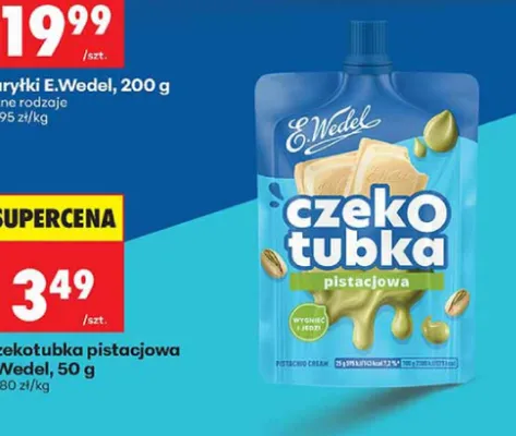 Czekotubka pistacjowa E.Wedel promocja w Biedronka